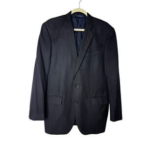 Brooks Brothers 1818 Madison Saxxon Wool Blazer Men’s 40L / 34W Navy Made in USA